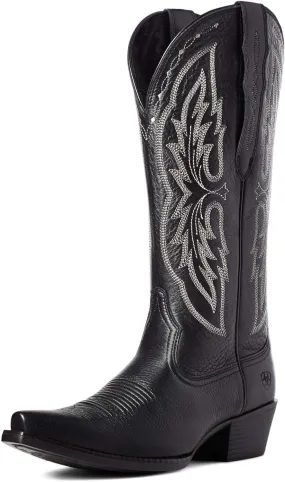 Ariat Women's Heritage X Toe Elastic Wide Calf Western Boot