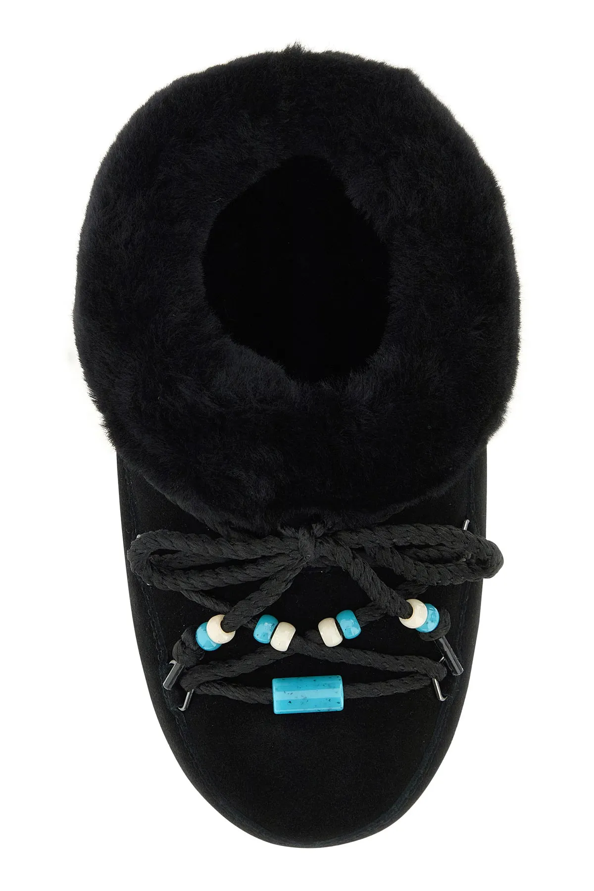 Black suede EVX slip ons