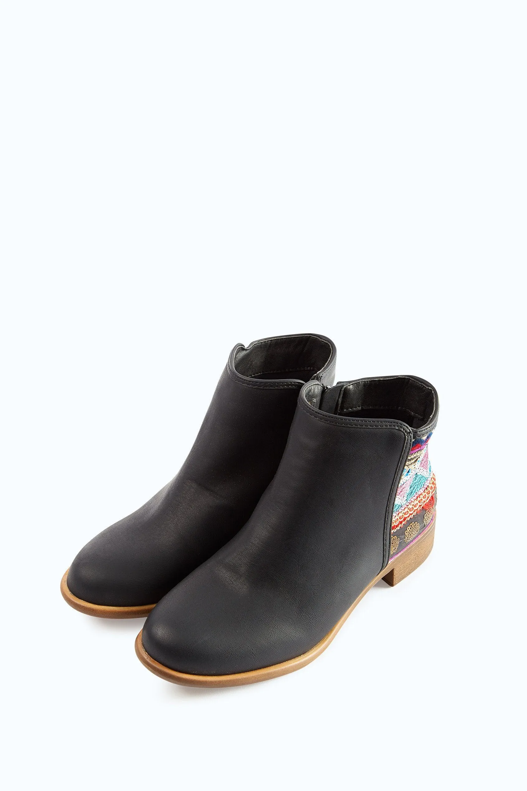Black Tapestry Chelsea Boots