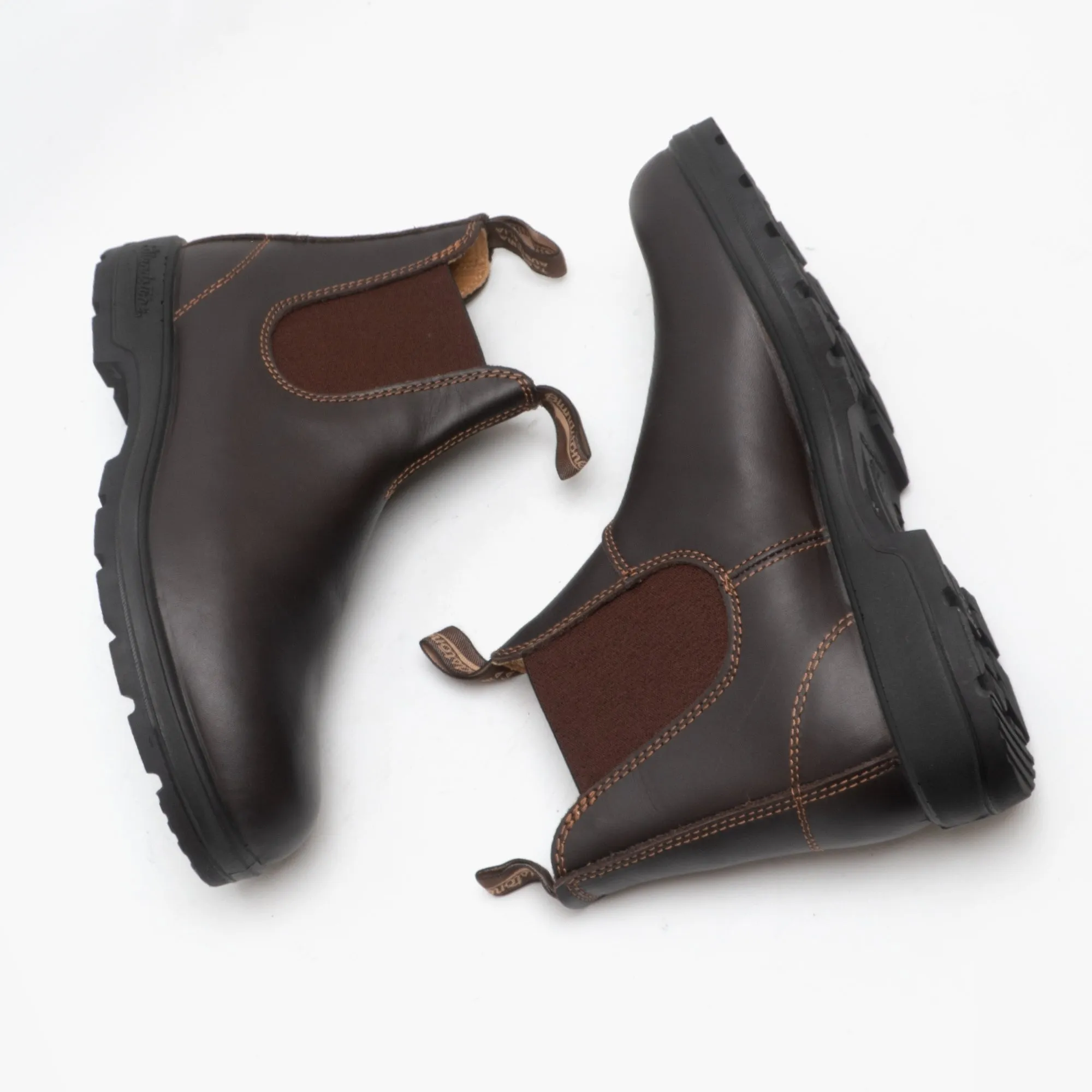 Blundstone 550 Mens Premium Leather Chelsea Boots Walnut Brown