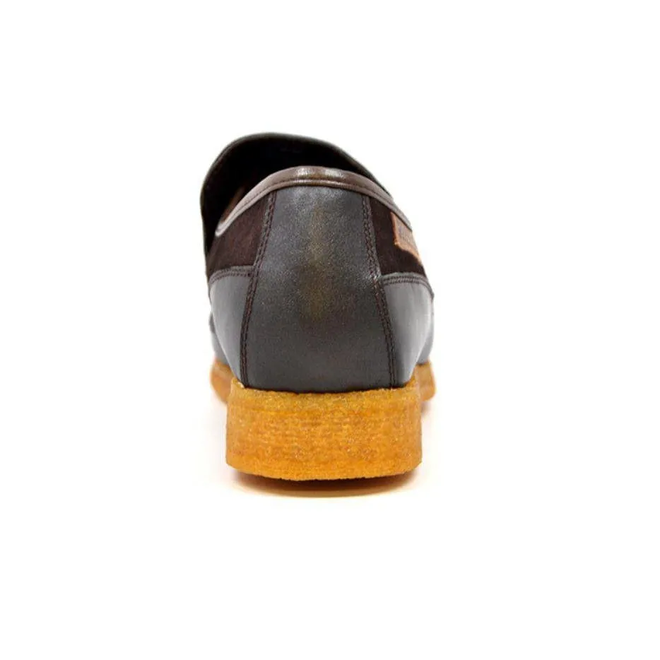 British Walkers Brooklyn Men's Leather and Suede Crepe Sole Slip On
