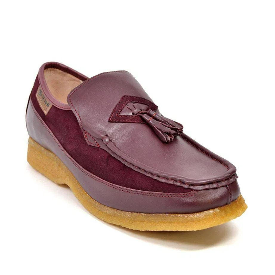 British Walkers Brooklyn Men's Leather and Suede Crepe Sole Slip On