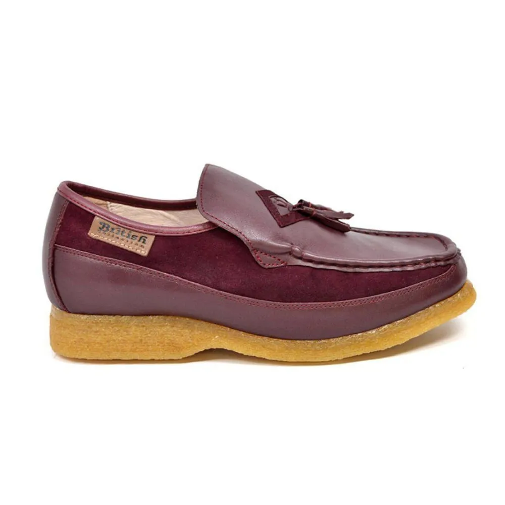 British Walkers Brooklyn Men's Leather and Suede Crepe Sole Slip On