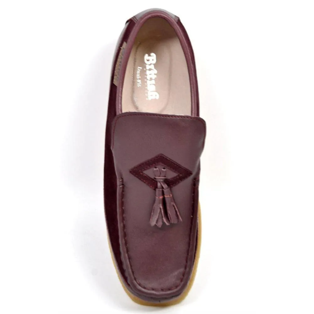 British Walkers Brooklyn Men's Leather and Suede Crepe Sole Slip On