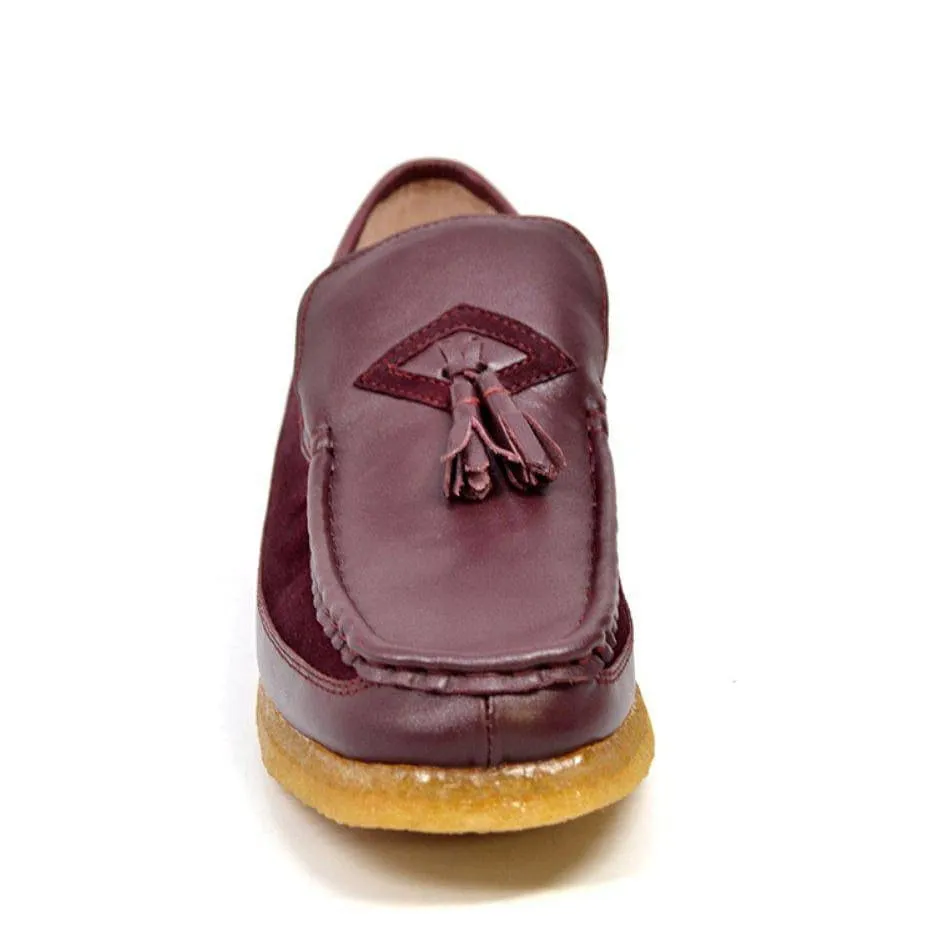 British Walkers Brooklyn Men's Leather and Suede Crepe Sole Slip On