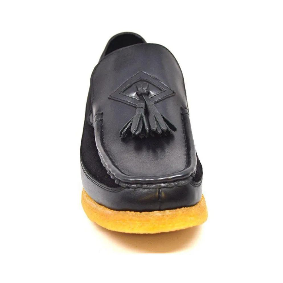 British Walkers Brooklyn Men's Leather and Suede Crepe Sole Slip On