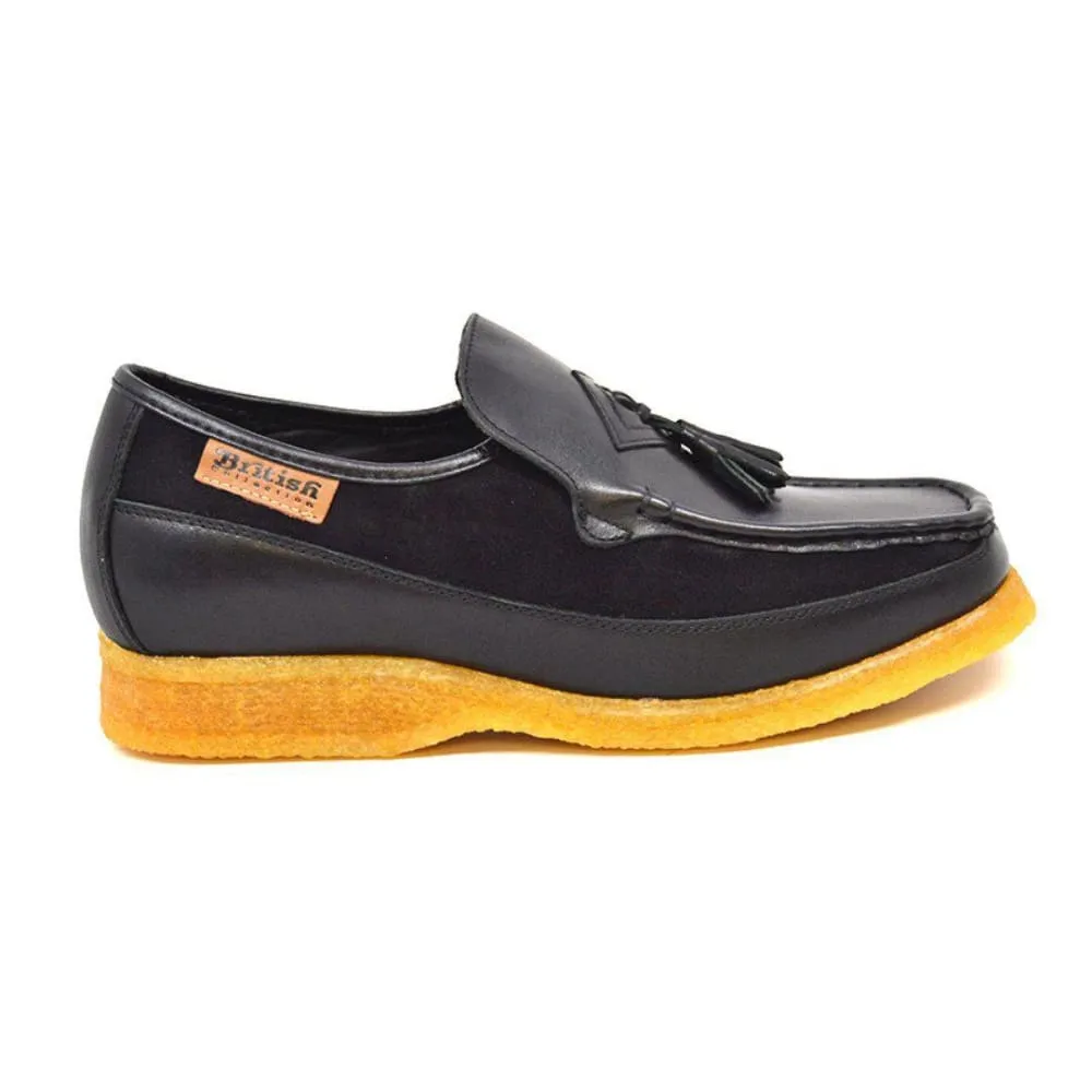 British Walkers Brooklyn Men's Leather and Suede Crepe Sole Slip On