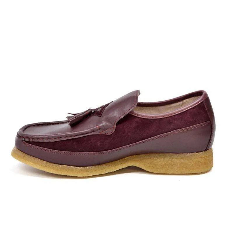 British Walkers Brooklyn Men's Leather and Suede Crepe Sole Slip On