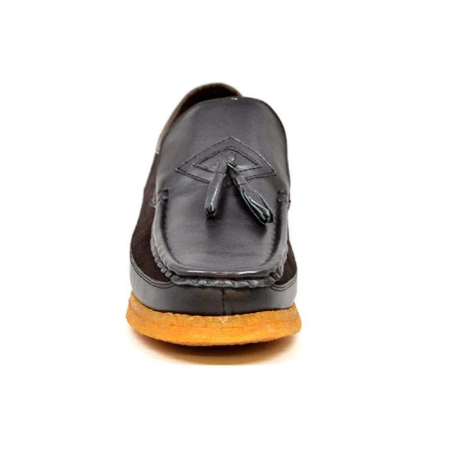 British Walkers Brooklyn Men's Leather and Suede Crepe Sole Slip On