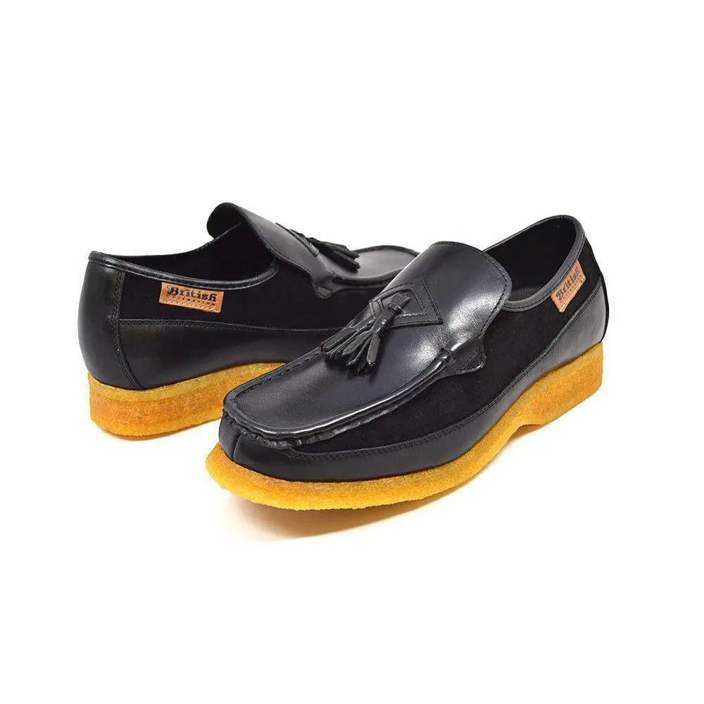 British Walkers Brooklyn Men's Leather and Suede Crepe Sole Slip On