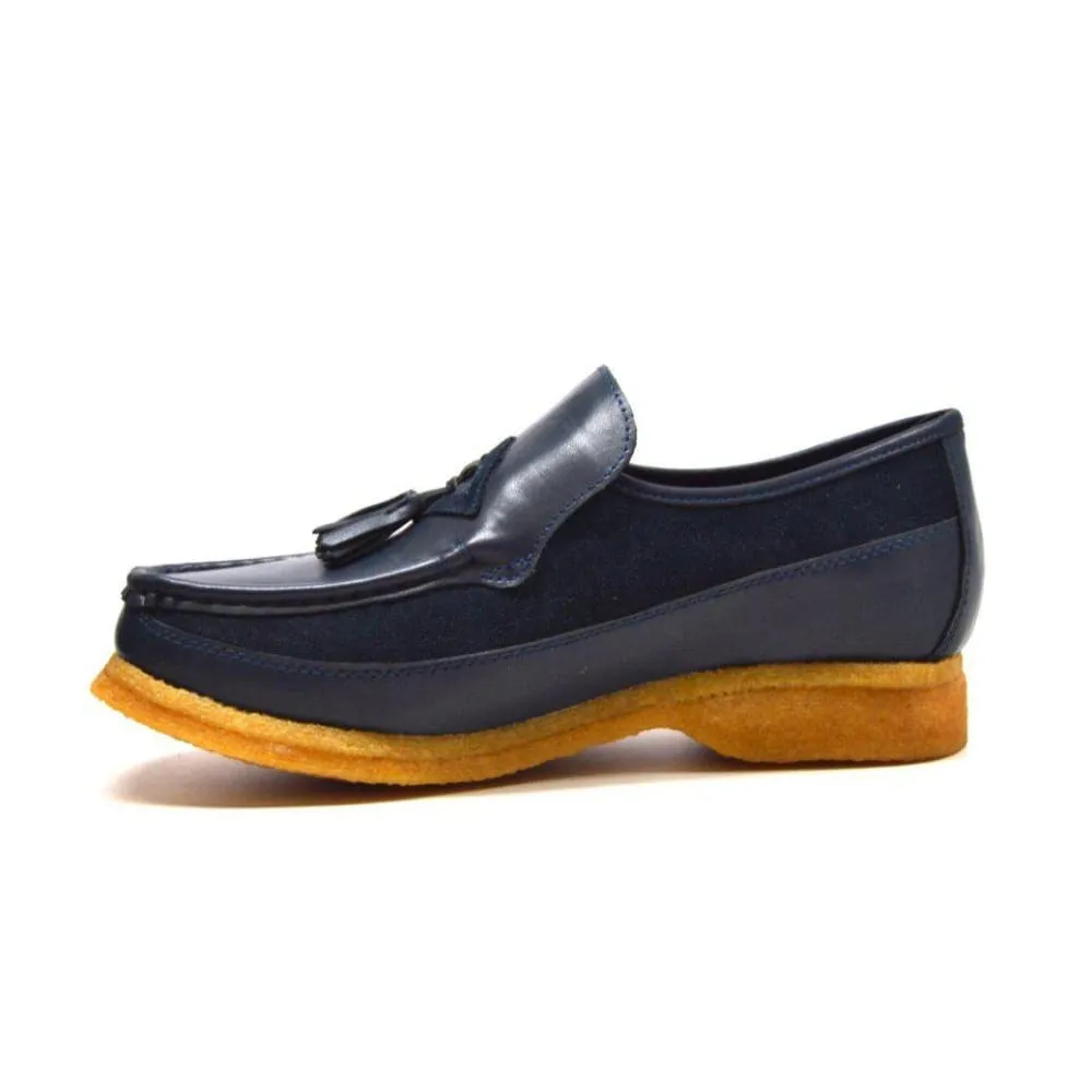 British Walkers Brooklyn Men's Leather and Suede Crepe Sole Slip On