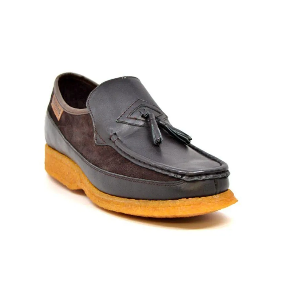 British Walkers Brooklyn Men's Leather and Suede Crepe Sole Slip On