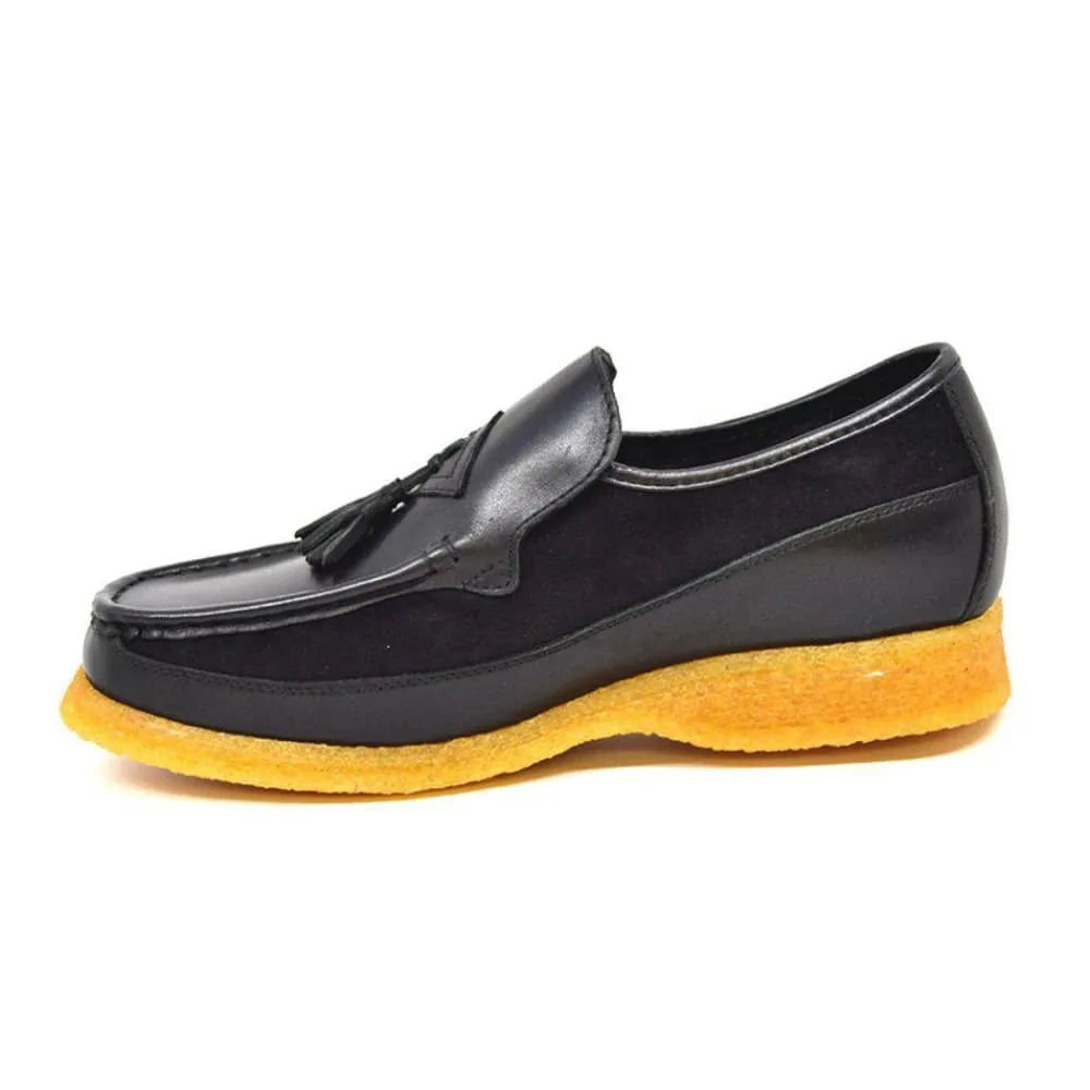 British Walkers Brooklyn Men's Leather and Suede Crepe Sole Slip On