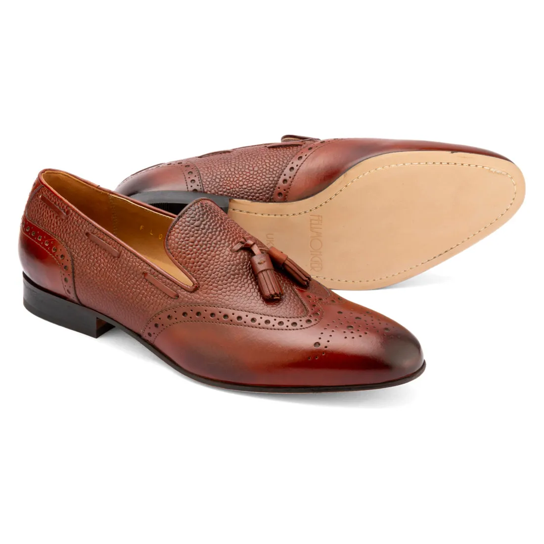 Brown Tassel Loafers