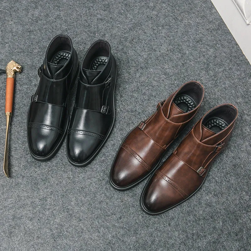 Caden | Double-Monk Strap Boots