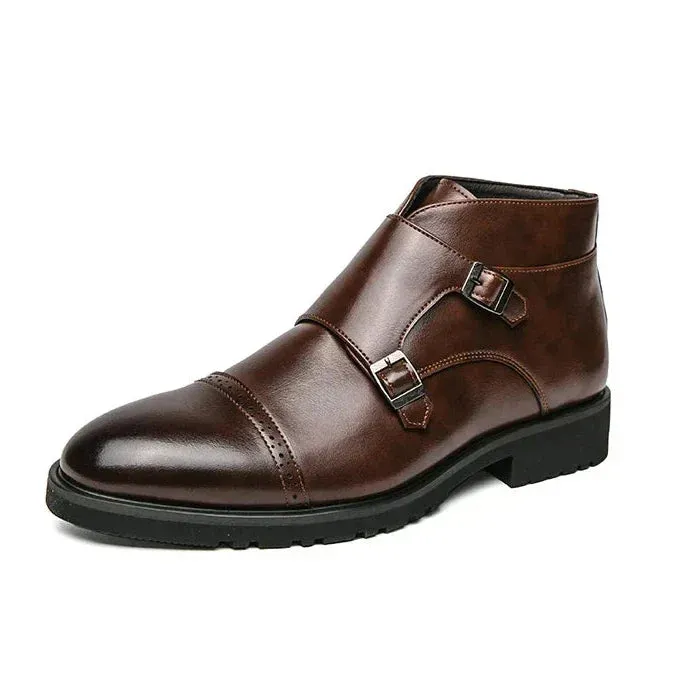 Caden | Double-Monk Strap Boots