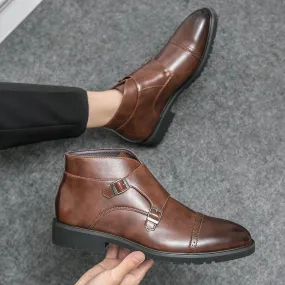 Caden | Double-Monk Strap Boots