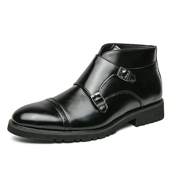 Caden | Double-Monk Strap Boots