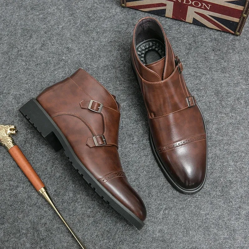 Caden | Double-Monk Strap Boots