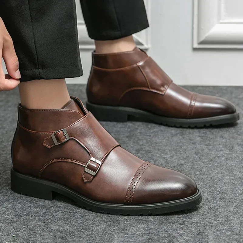 Caden | Double-Monk Strap Boots
