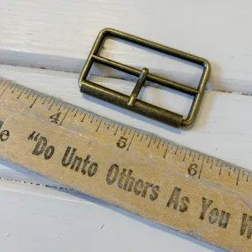 Center Bar Roller Buckle - 40 mm - Antique Brass - 1 Buckle