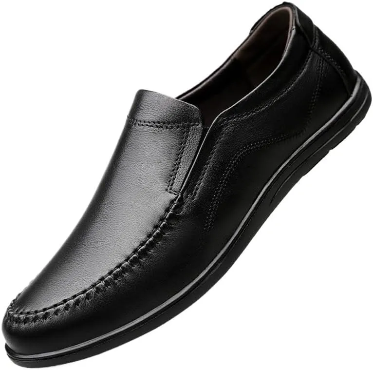 Classic Men's Leather Dress Shoes Comfortable Formal Sneaker Lace Up Mens Oxfords Shoes
