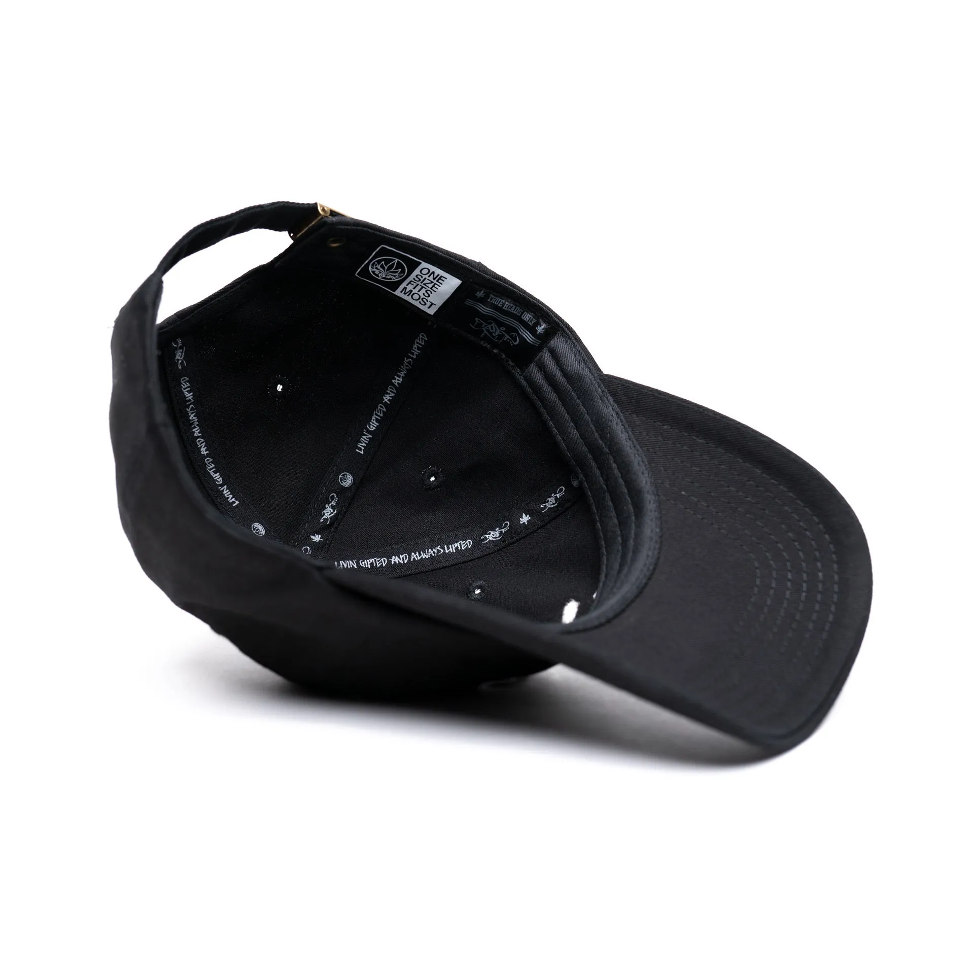 Dad Hat - Classic Logo - Black/White