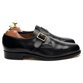 'Eden' Black Leather Single Monk Strap UK 9 FX