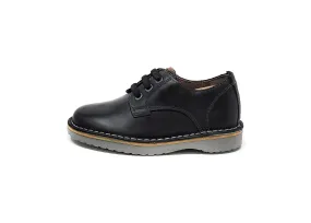 Florsheim Little Kids Navigator Dress Casual Plain Toe Oxford Black Charcoal Shoes