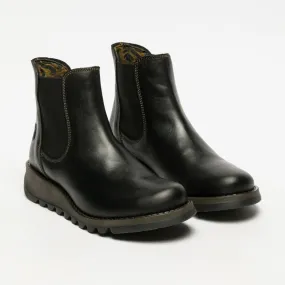 Fly London Women's Salv Chelsea Ankle Boots Black