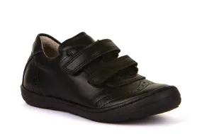 Froddo Girls Velcro School Shoes | Mia D | Black Leather