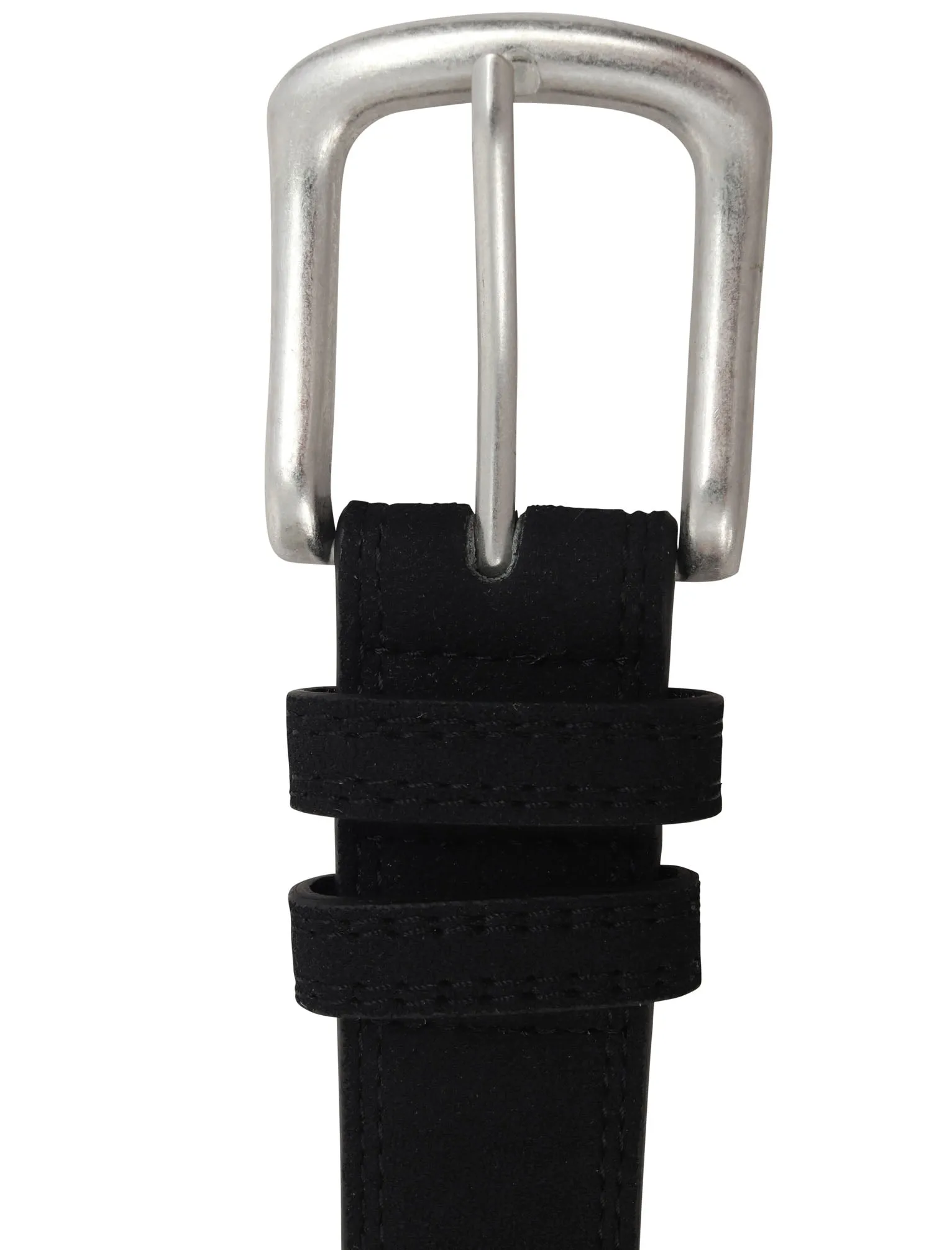 George Suede Effect Faux Leather Belt in Black - Tokyo Laundry