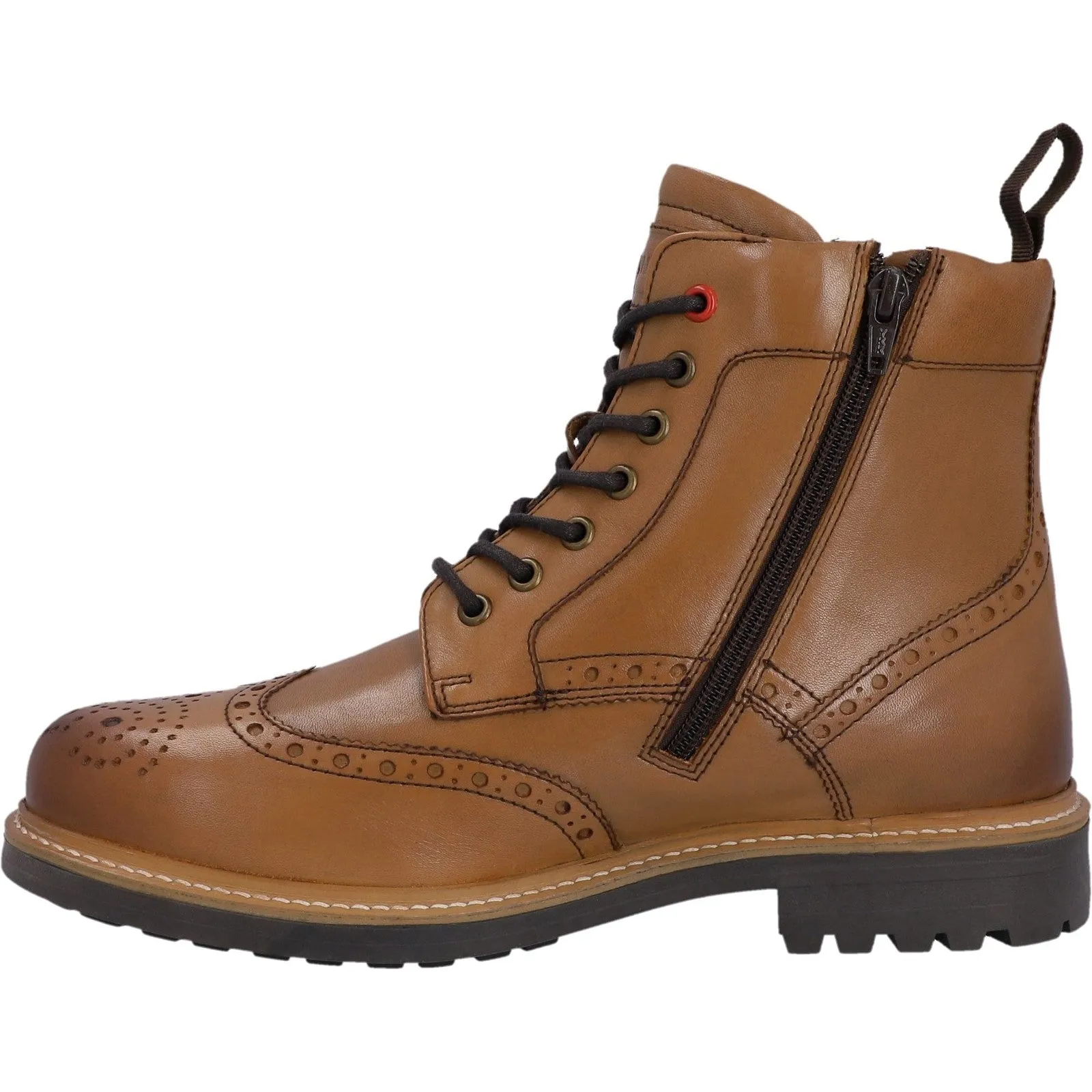 HFRMGB0040513-TAN Cawdor Brogue Ankle Male Tan