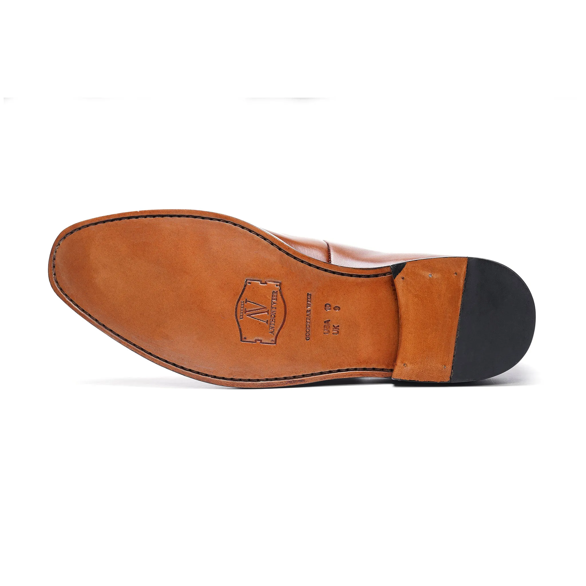 Kennedy Tassel Loafer // Tan Burnished