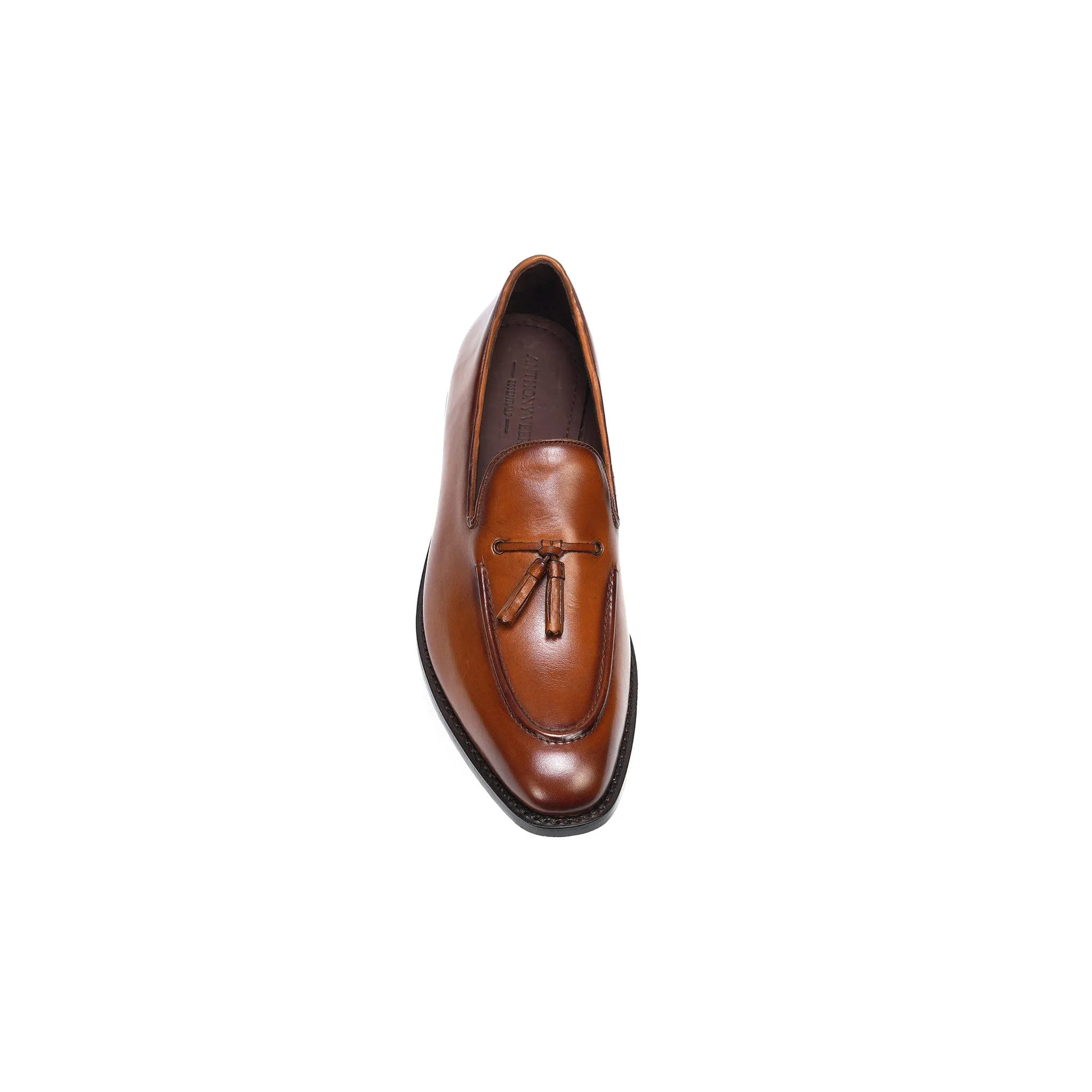 Kennedy Tassel Loafer // Tan Burnished