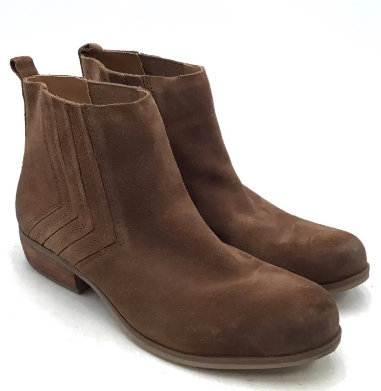 Korks Women's Cutler CBFF19 Brown Leather Ankle Chelsea Boots - Size 8.5 M