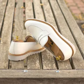 Loafer-Box Calf, White-Wholesale