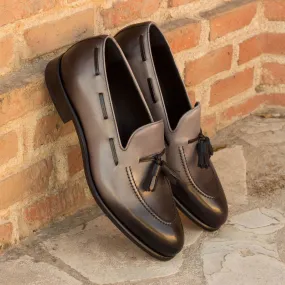 Loafer-Painted Calf, Black, Grey-Wholesale