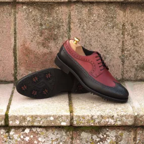 Longwing Blucher-Painted Calf, Red, Black-Wholesale