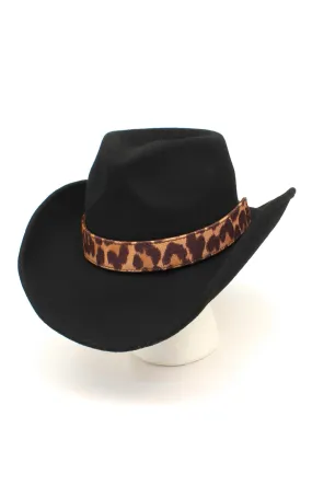 M&F Western Ladies Fashion Hatband - Leopard Print