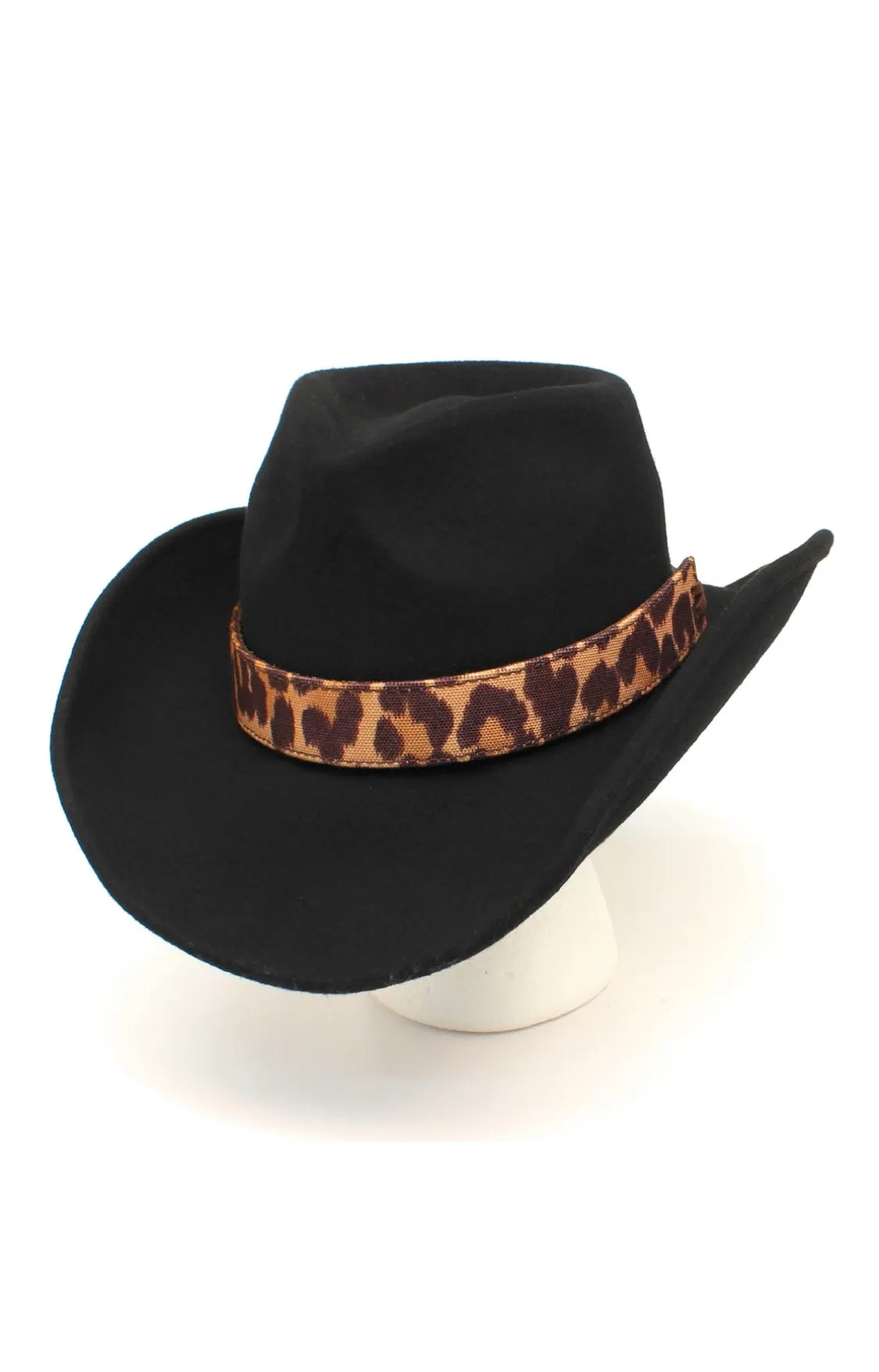 M&F Western Ladies Fashion Hatband - Leopard Print