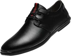 Men's Genuine Leather Oxford  Formal Business Lace-Up Wingtip Dress Shoes for Wedding & Office