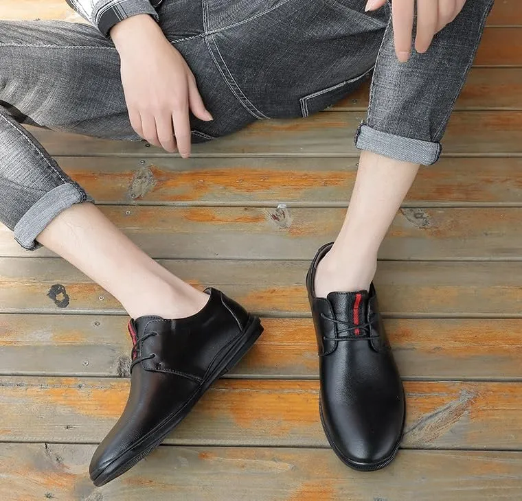 Men's Genuine Leather Oxford  Formal Business Lace-Up Wingtip Dress Shoes for Wedding & Office