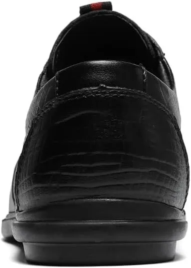 Men's Genuine Leather Oxford  Formal Business Lace-Up Wingtip Dress Shoes for Wedding & Office