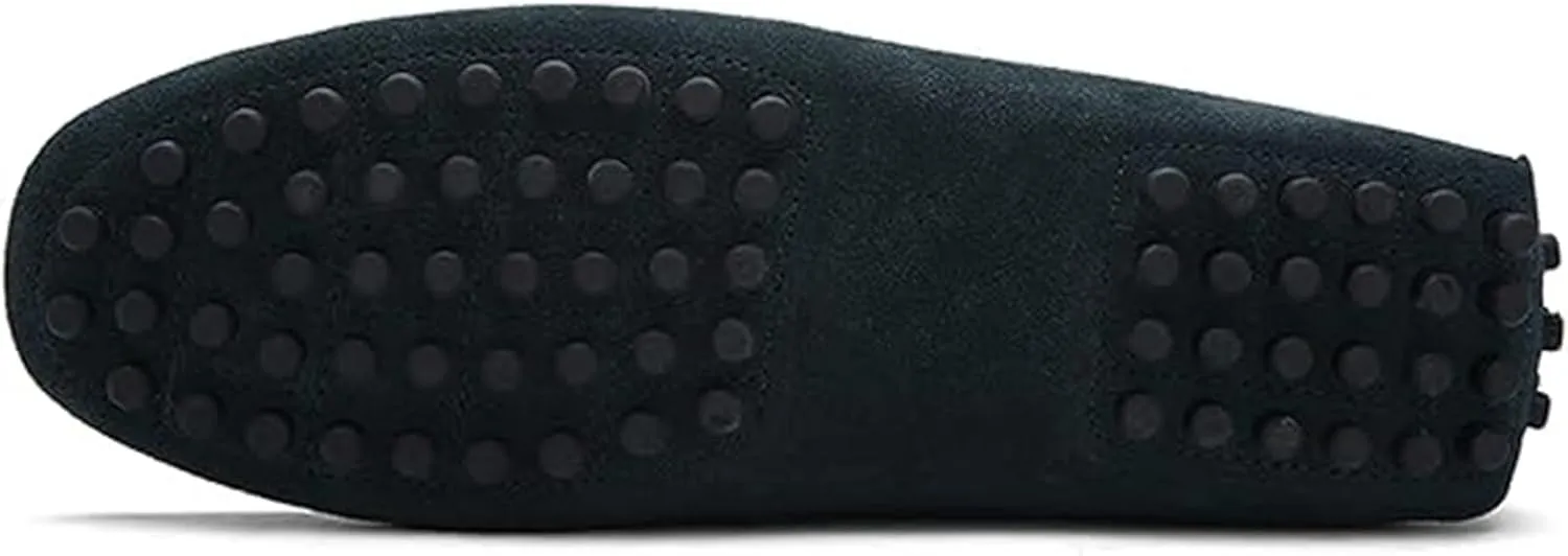 Men's Lightweight Loafers Classic Suede Leather Casual Slip-On Driving Party Shoes