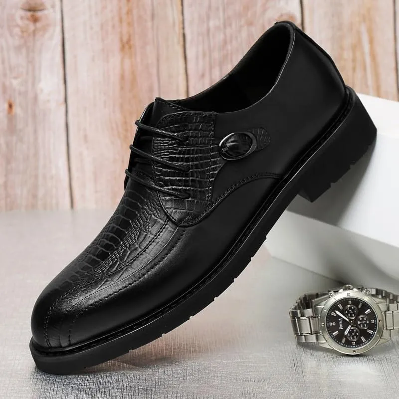 Men's Tuxedo Dress Shoes  Shiny Patent Leather Oxfords for Wedding & Formal