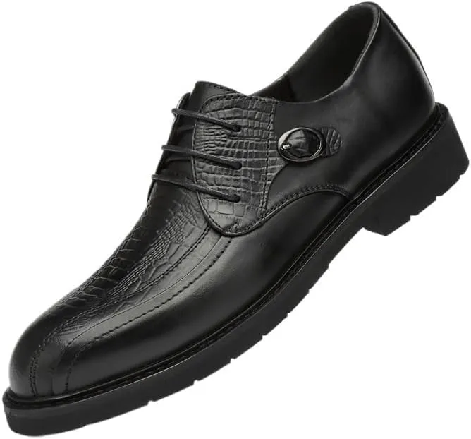 Men's Tuxedo Dress Shoes  Shiny Patent Leather Oxfords for Wedding & Formal