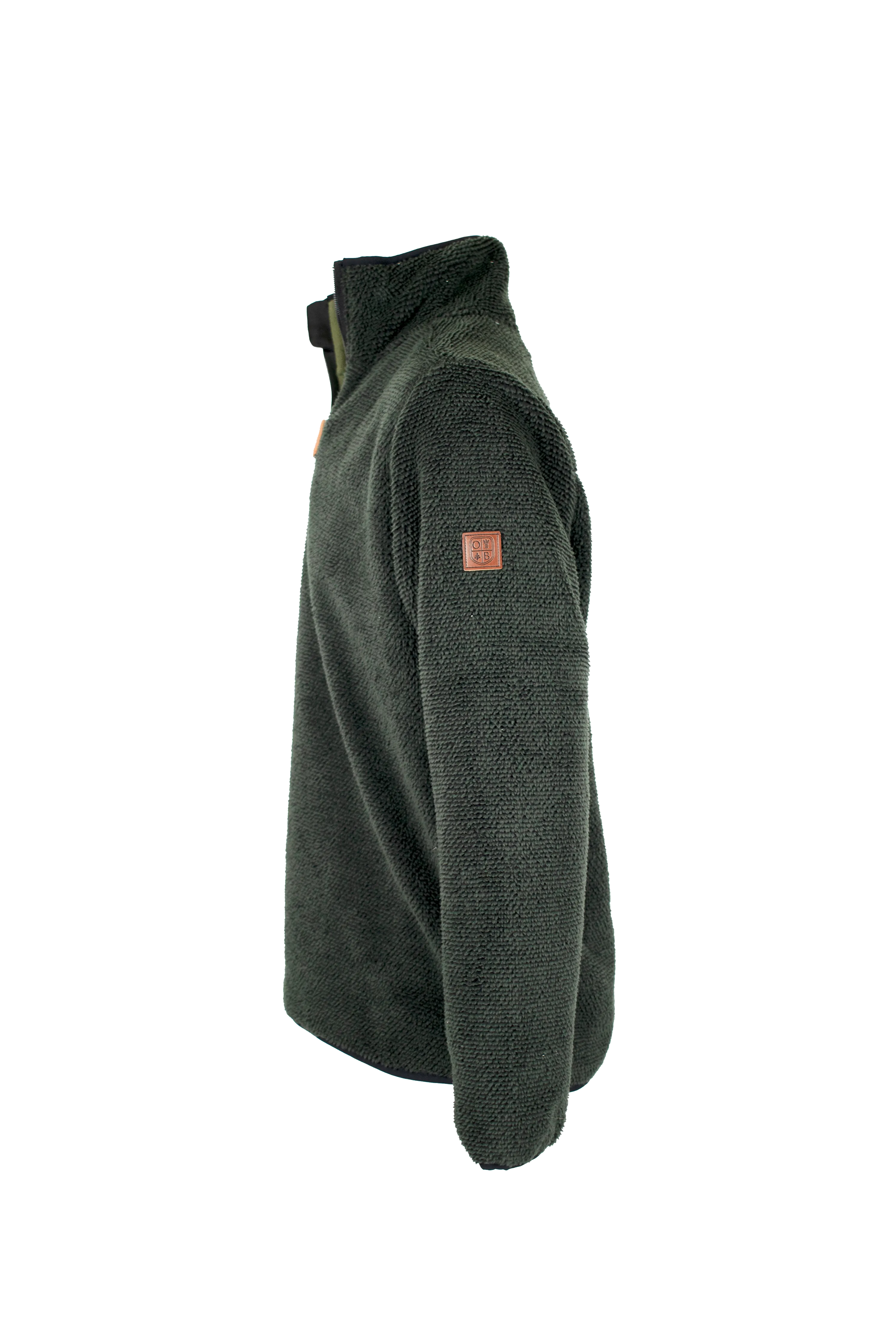 MF107 - Men's Fleck Quarter Zip Fleece - GREEN