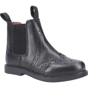 Nympsfield Kids Brogue Pull On Chelsea Boots