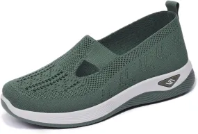 Orthopedic Shoes for Women，Breathable Comfort Wear Orthowear Walking Shoes，Cushionaire Wide Width Sneakers Diabetic Arch Support Sneakers Soft Slip On Shoe Comfortable